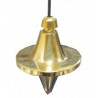 Pendule toupie métal doré