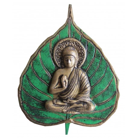 Bouddha feuille verte