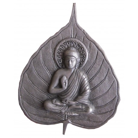 Bouddha feuille argentée