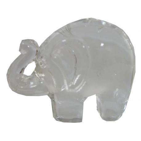 Petit éléphant verre transparent