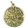 Pendentif OM rosace doré pm